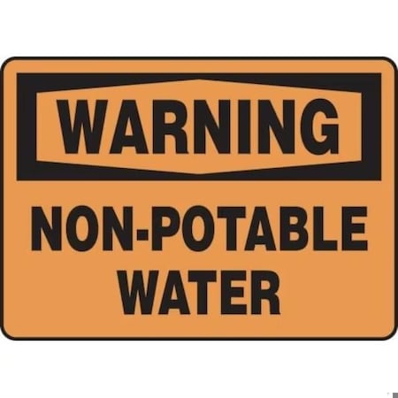 Accuform OSHA WARNING SAFETY SIGN NONPOTABLE MCAW301VP MCAW301VP